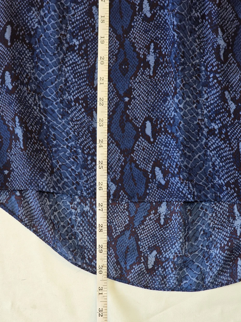 Banana Republic Navy Blue Sleeveless Snake-Print Shell